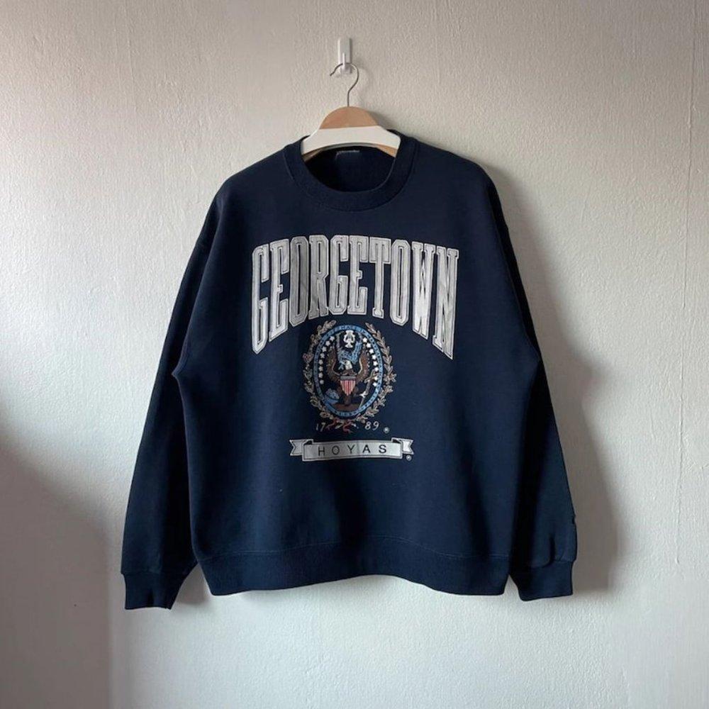 Retro University Of Georgetown Hoyas Georgetown Sweatshirt
